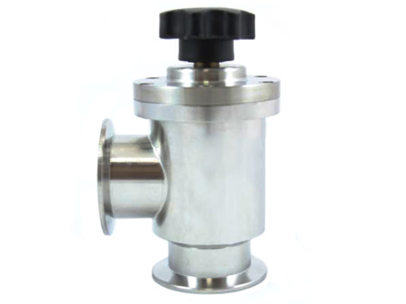 Клапан вакуумный угловой  GD-J50B KF50 Ручной уплотнение - Сильфонное материал - Нержавеющая сталь 304SS